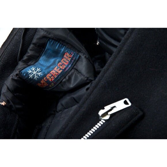 Vintage 1967 Men’s Parka Coat McGregor S 40 L 100% Wool Zipper Buttons - Picture 3 of 3